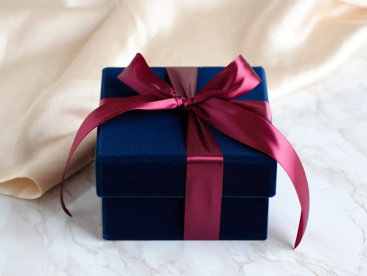 Signature gift box with ribbon